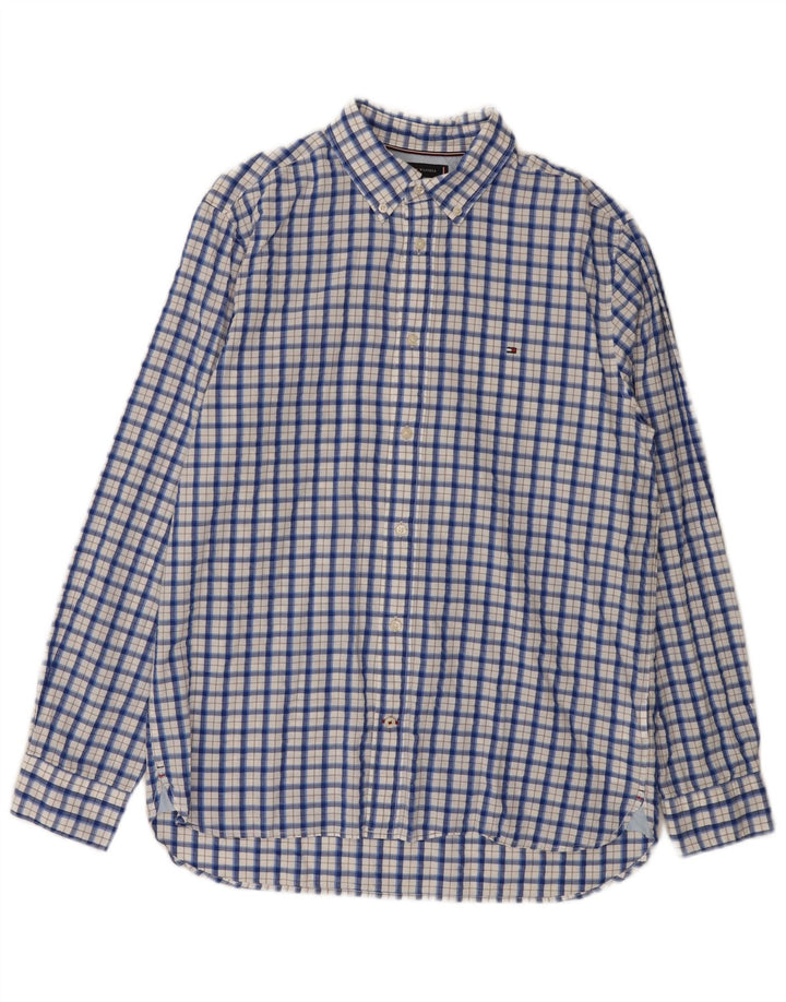 Cămașă pentru bărbați Tommy Hilfiger, cu ajustare normală, mare, albastru, din bumbac