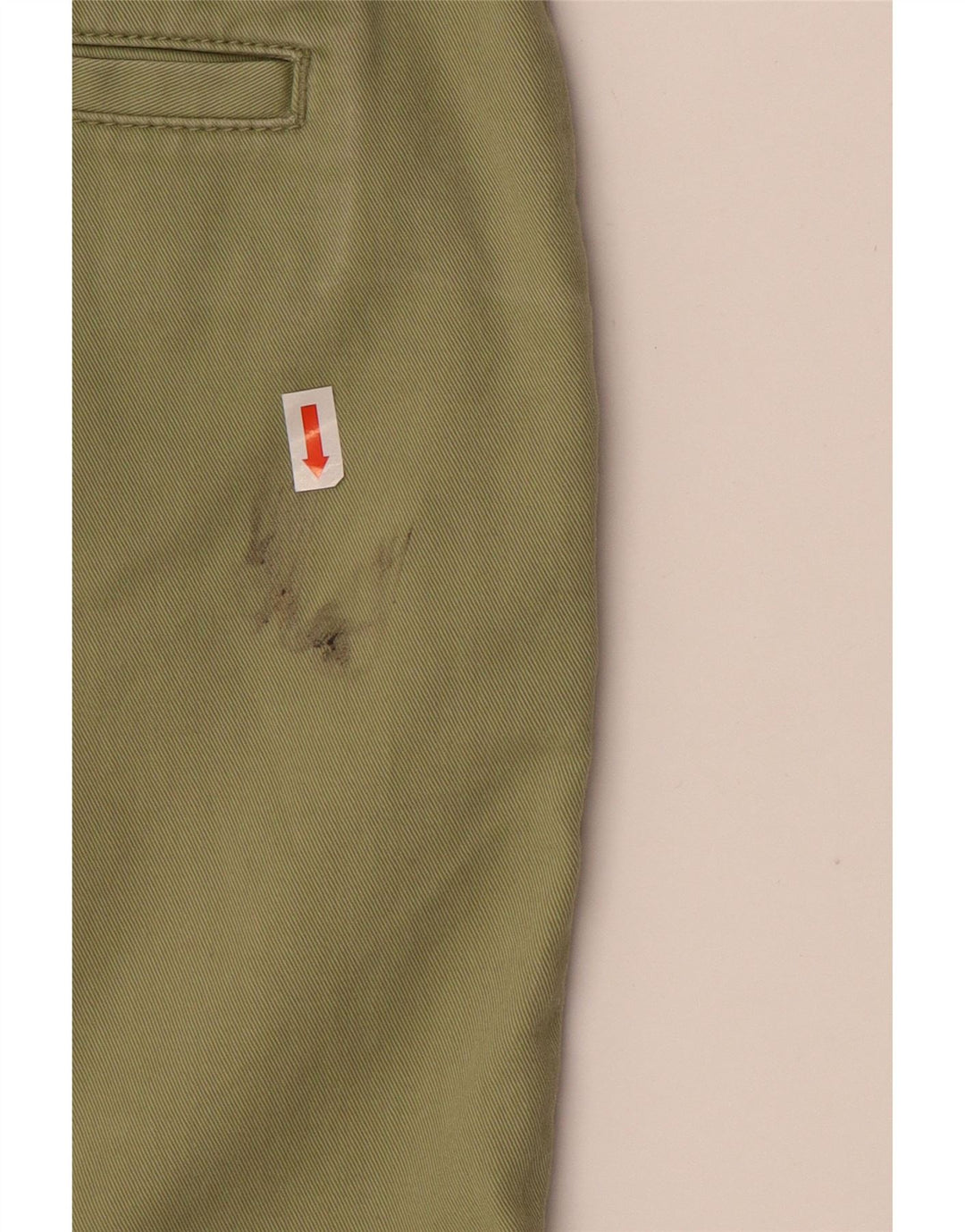 FAT FACE Pantaloni chino subțiri pentru femei UK 10 Small L32 L32 Kaki Bumbac