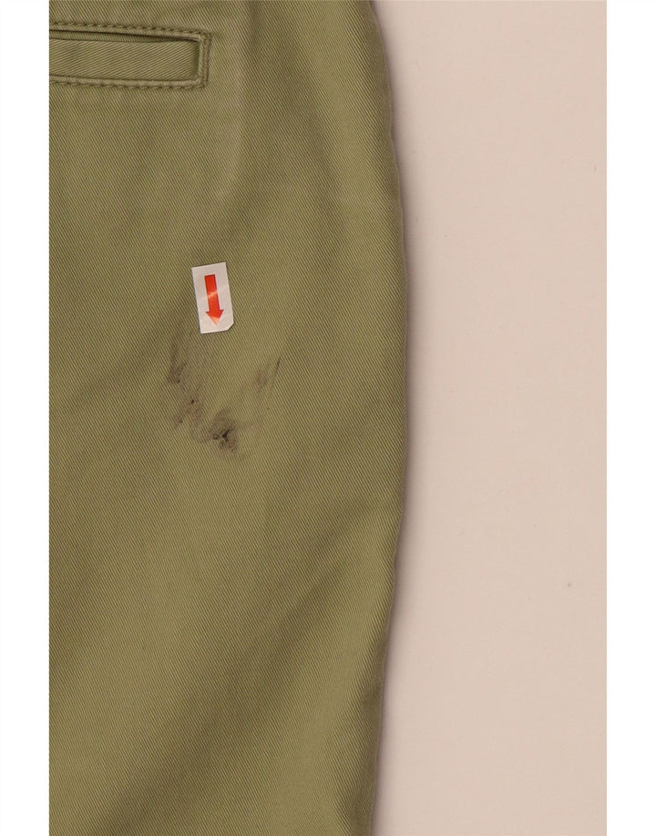 FAT FACE Pantaloni chino subțiri pentru femei UK 10 Small L32 L32 Kaki Bumbac