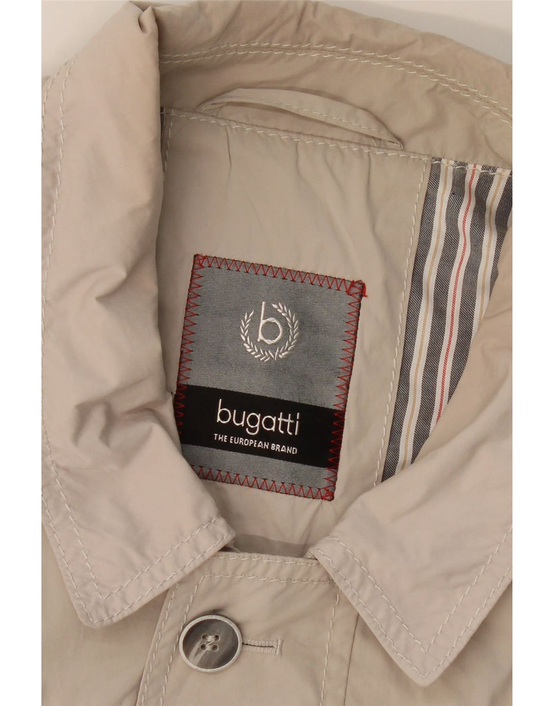 BUGATTI Mens Bomber Jacket UK 40 Large Beige Vintage Bugatti and Second-Hand Bugatti from Messina Hembry 