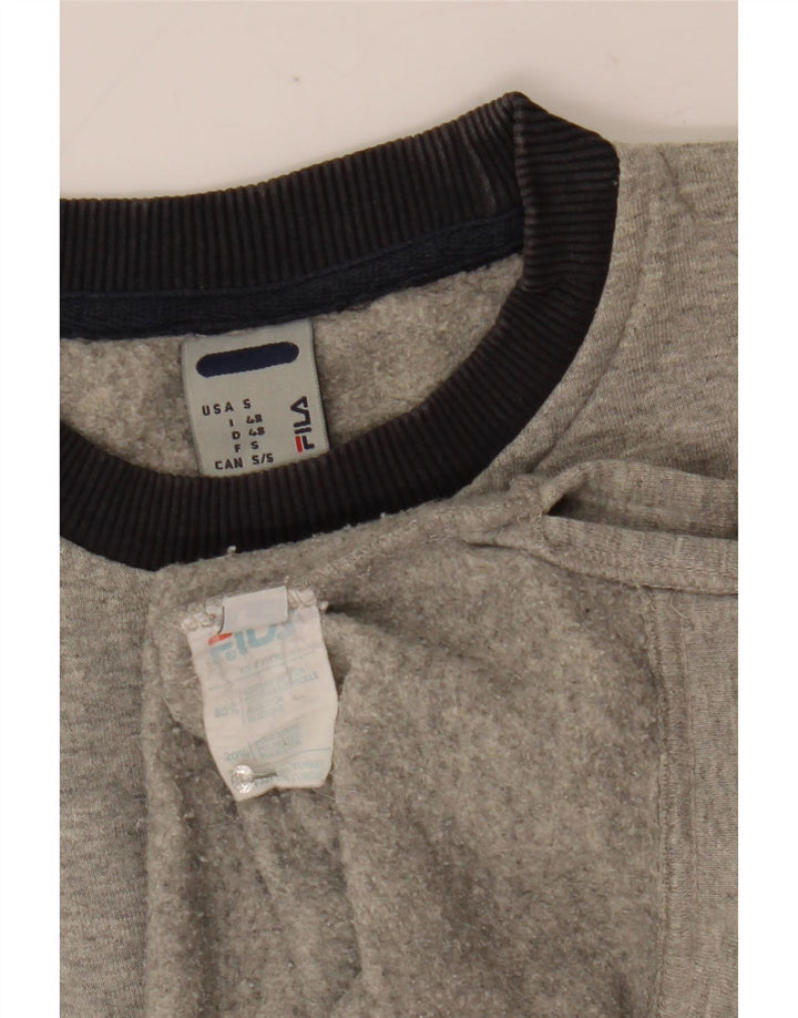 Pulover pentru bărbați Fila Graphic Pulover IT 48 Medium Gri Pete Bumbac