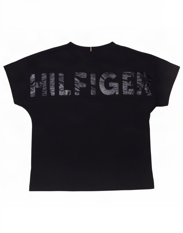 Tricou grafic Tommy Hilfiger pentru fete Top 11-12 ani bleumarin