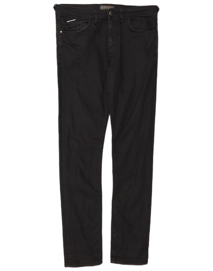 Blugi skinny pentru bărbați ZARA EU 40 Medium W31 L30 Bumbac negru