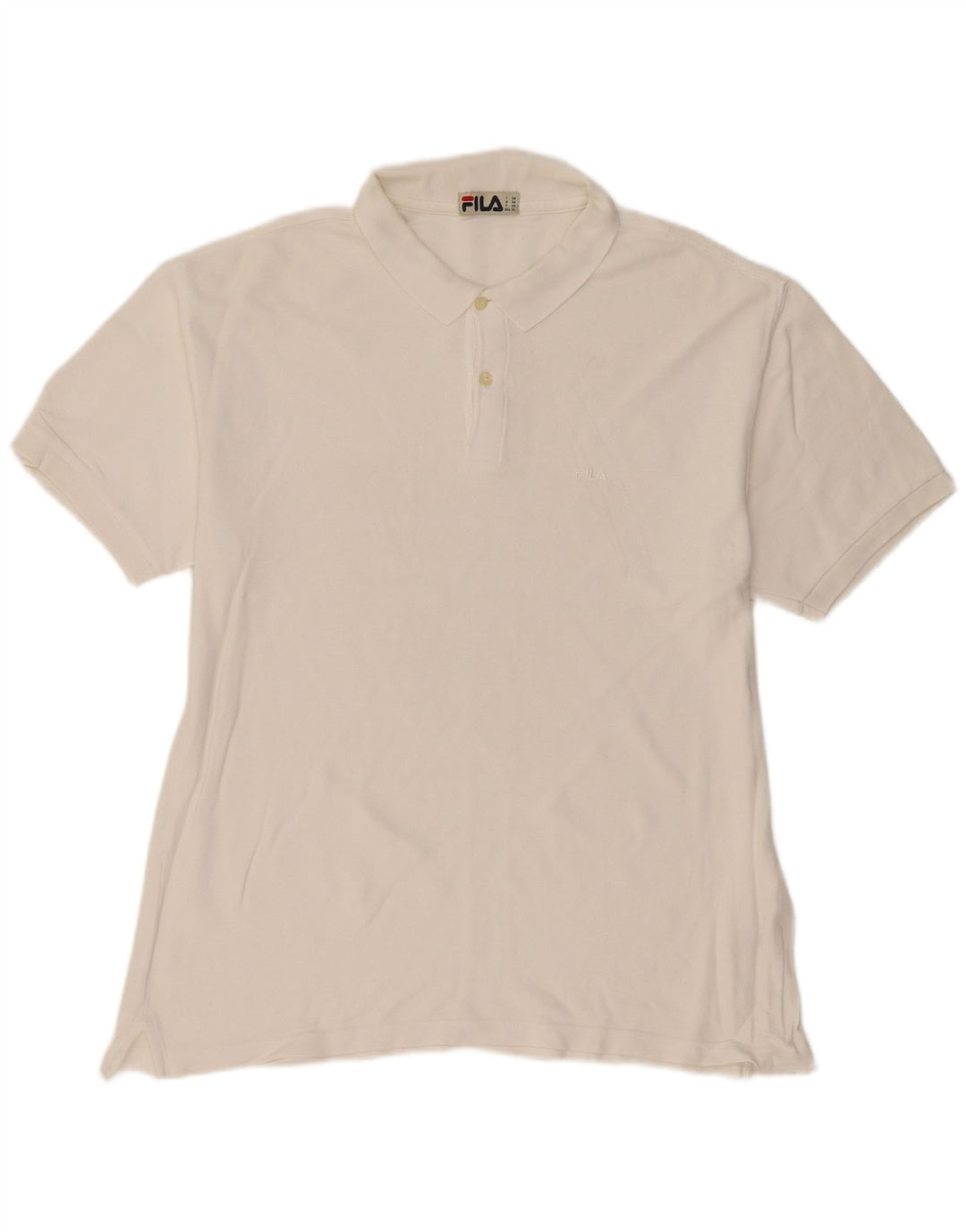 Tricou polo pentru bărbați FILA IT 56 2XL Alb
