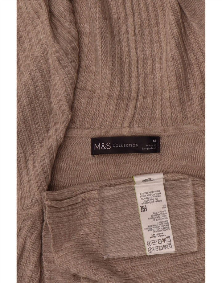 Pulover cardigan deschis cu glugă pentru femei Marks & Spencer UK 14 Bej mediu