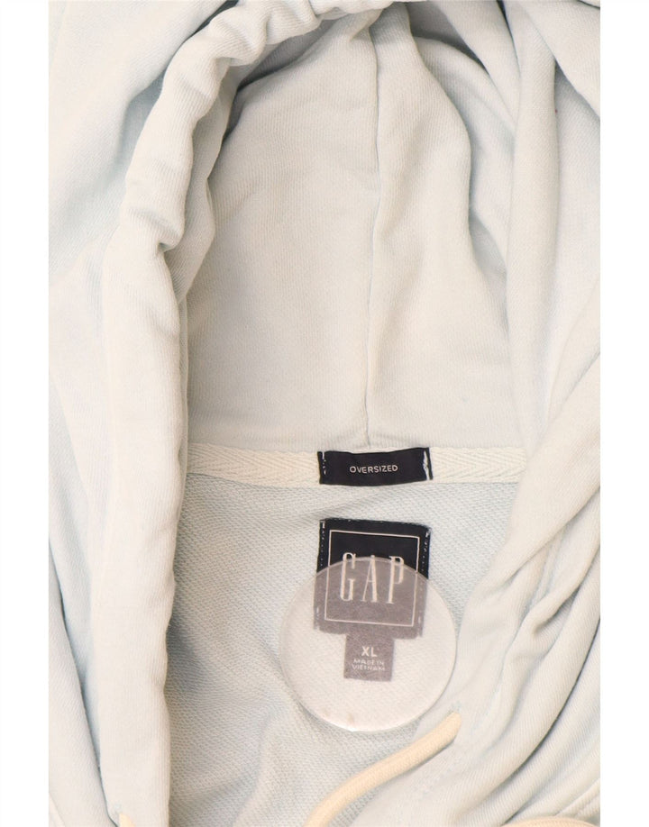 Gap Mens Oversized Hoodie Pulover XL Blue Tie Dye Bumbac