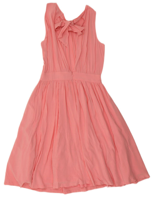 Rochie de damă Benetton Halter UK 10 Small Pink Viscose