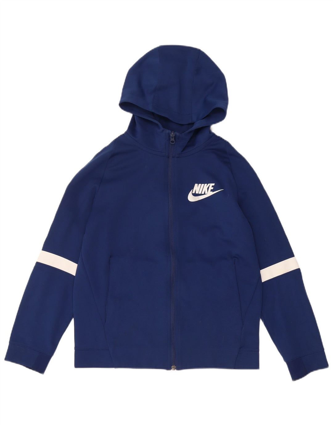 Pulover NIKE pentru băieți, cu fermoar, 12-13 ani, mare, bleumarin, color block