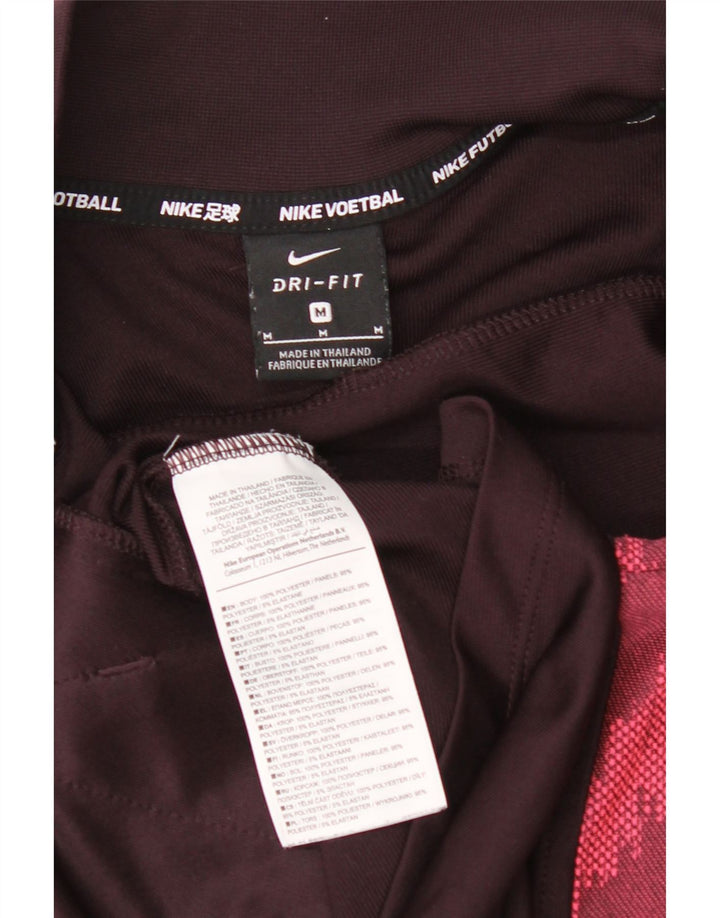 Jachetă de top pentru trening Nike Dri Fit pentru bărbați, poliester geometric maro mediu