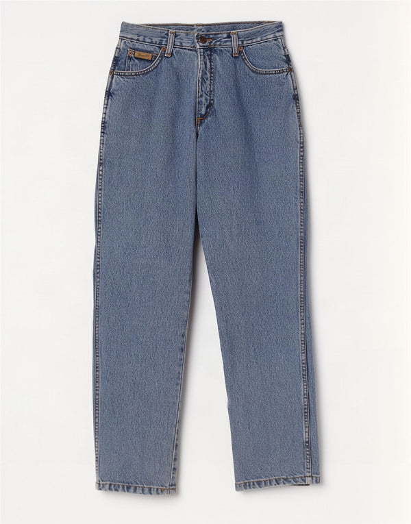 Blugi drepti pentru femei Wrangler Lucy US 10 Large W30 L30 Bumbac albastru