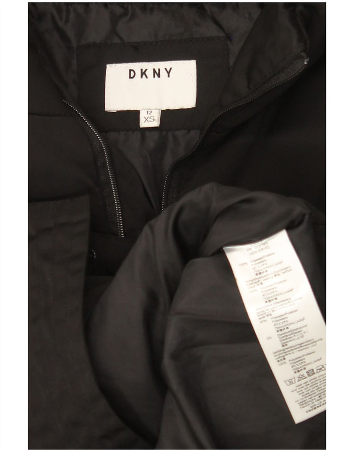 Jachetă căptușită pentru fete DKNY 11-12 ani XS poliester negru