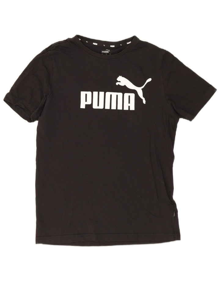 Tricou grafic Puma pentru bărbați Top mic, negru, bumbac
