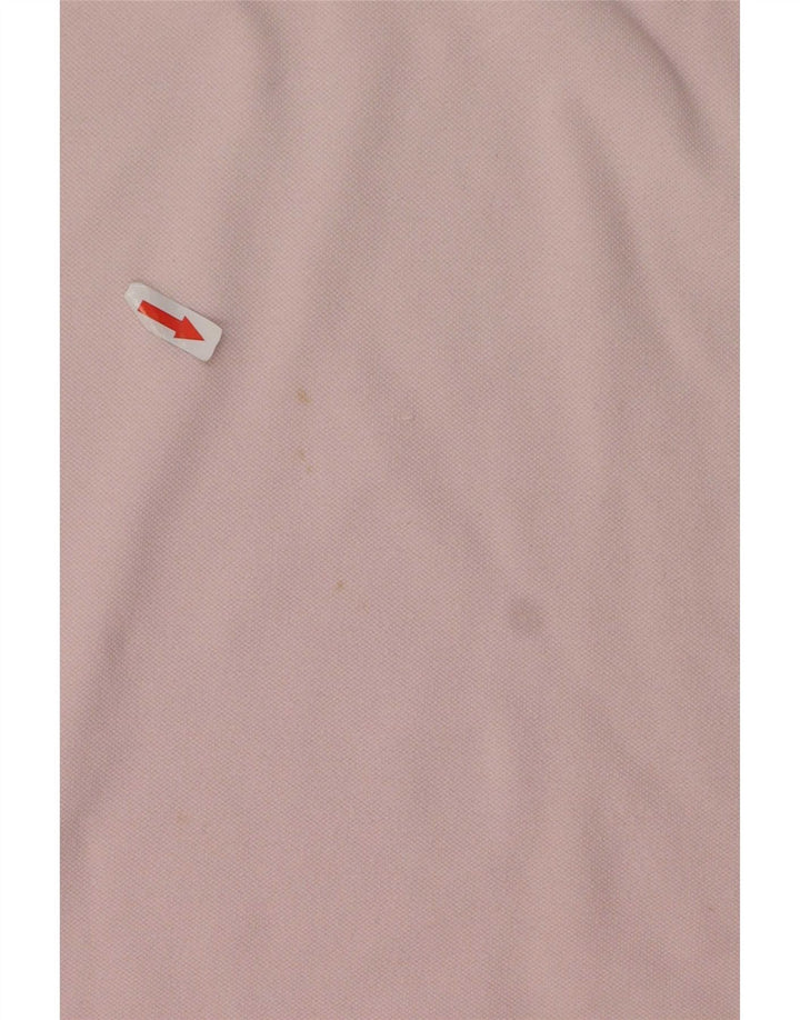 Cămașă polo Fred Perry pentru bărbați, bumbac cu dungi roz, mare