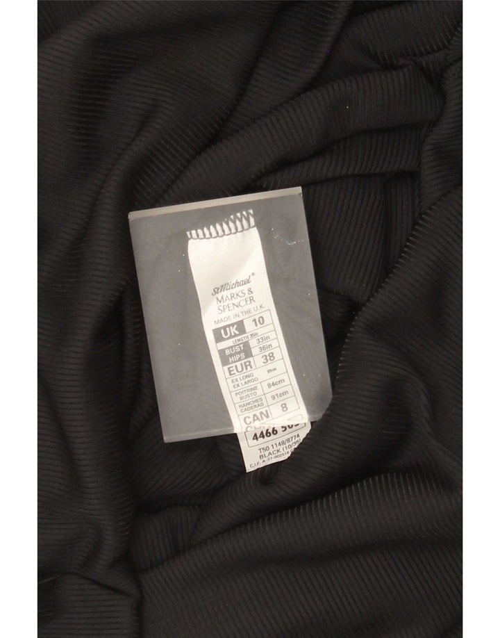 Rochie Maxi pentru femei Marks & Spencer UK 10 Mic Nylon negru