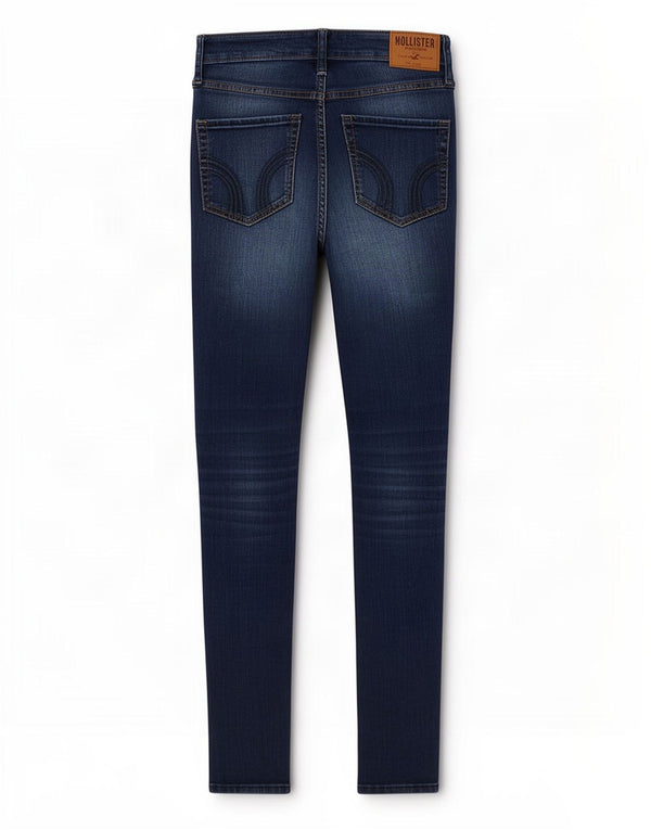 Blugi skinny pentru femei Hollister US 3 XS W26 L33 Bumbac bleumarin