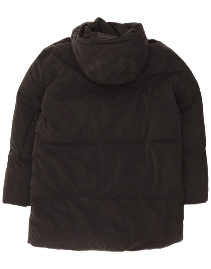 Palton căptușit cu glugă pentru bărbați Zara UK 38 Medium Black
