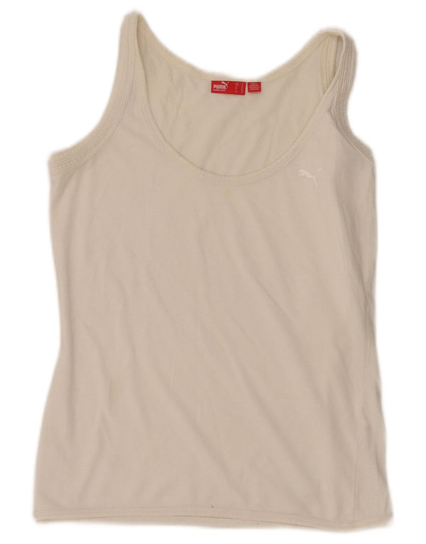 Vest Top pentru femei Puma UK 8 Small Off White