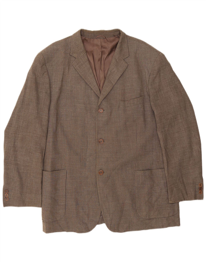 Massimo Dutti Jachetă pentru bărbați cu 3 nasturi UE 46 Lână mică, gri