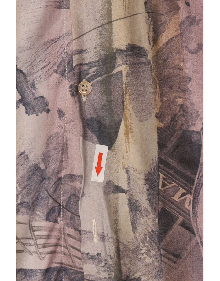 Touche Cămașă pentru bărbați cu model abstract, mare, multicoloră, viscoză