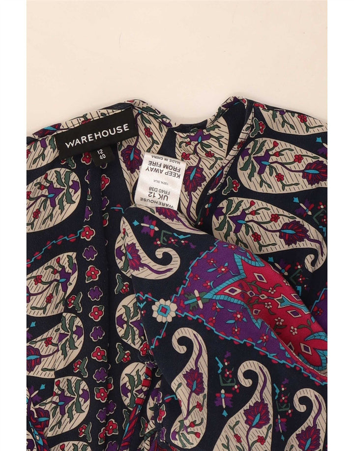 Rochie caftan pentru femei Warehouse UK 12 Medium Multicolor Paisley Silk