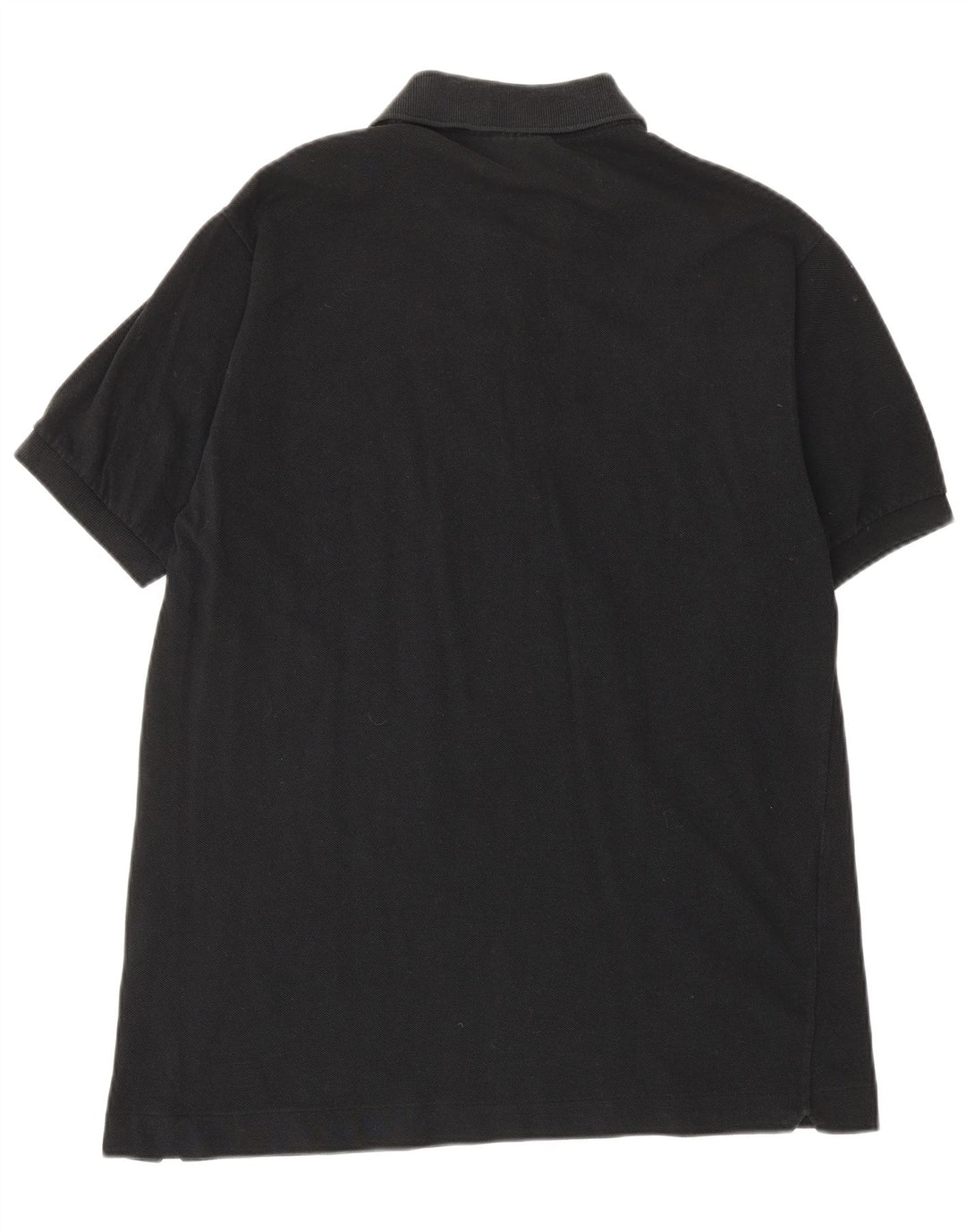 Tricou polo LACOSTE pentru bărbați, mărimea 4, bumbac negru mediu