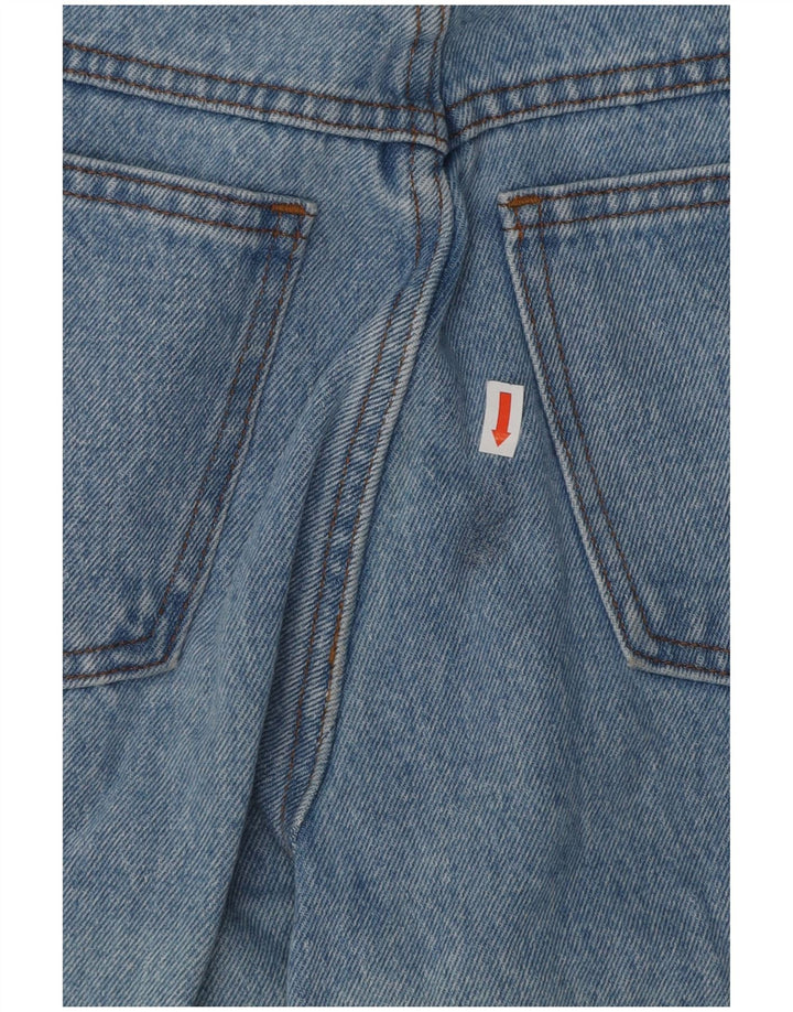 Blugi conici vintage pentru femei cu talie înaltă W28 L30 bumbac albastru