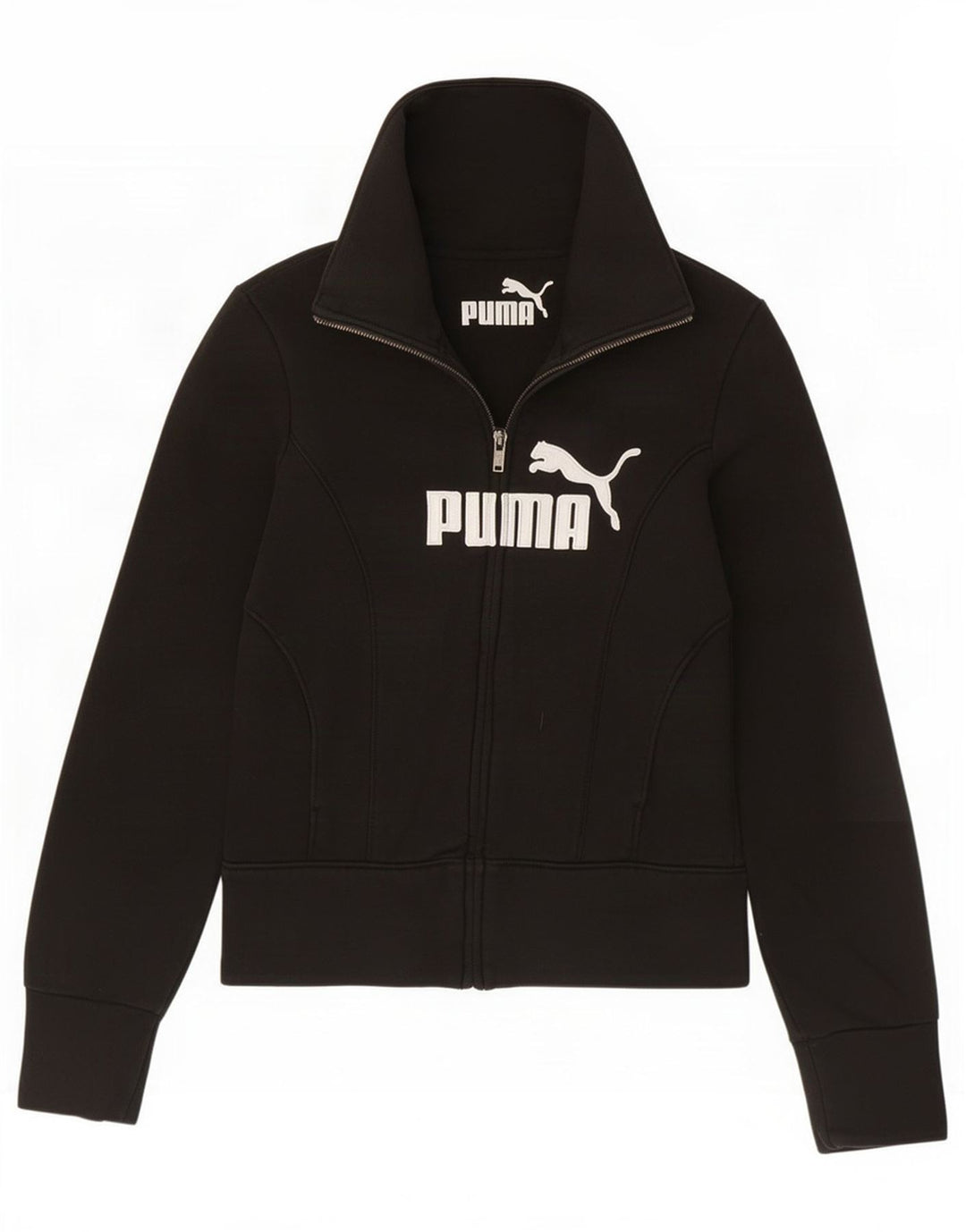 Jachetă de top cu trening grafic Puma pentru femei UK 8 Small Black