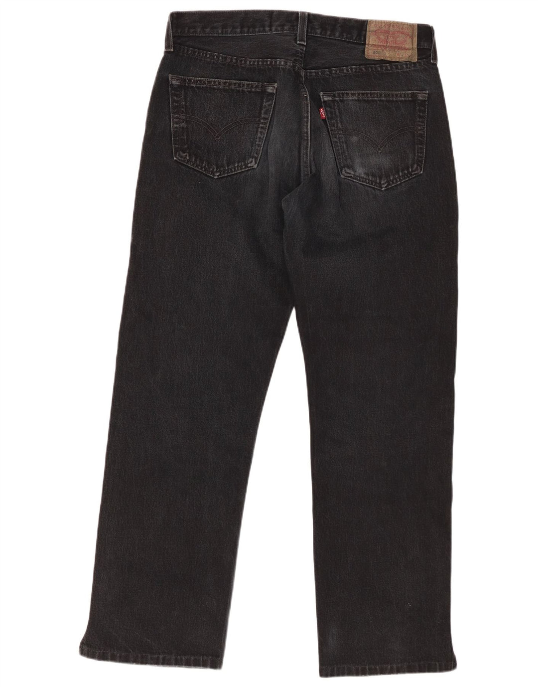 Blugi drepti pentru bărbați LEVI'S 501 W34 L30 bumbac negru