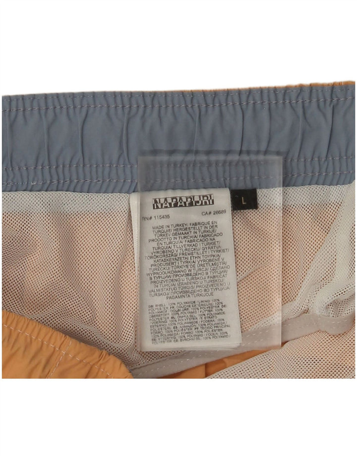 Pantaloni scurți de înot Napapijri pentru bărbați, poliamidă portocalie mare