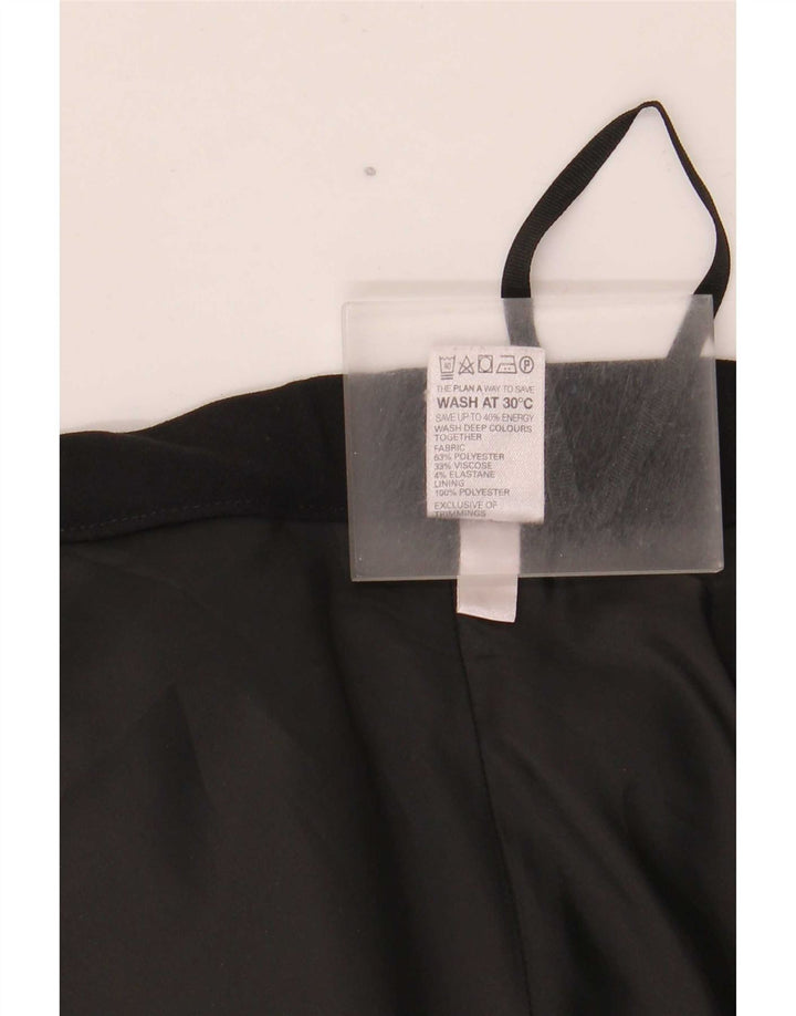 Fusta A-Line pentru femei Marks & Spencer, cu model abstract, UK 16 Large W40 Black
