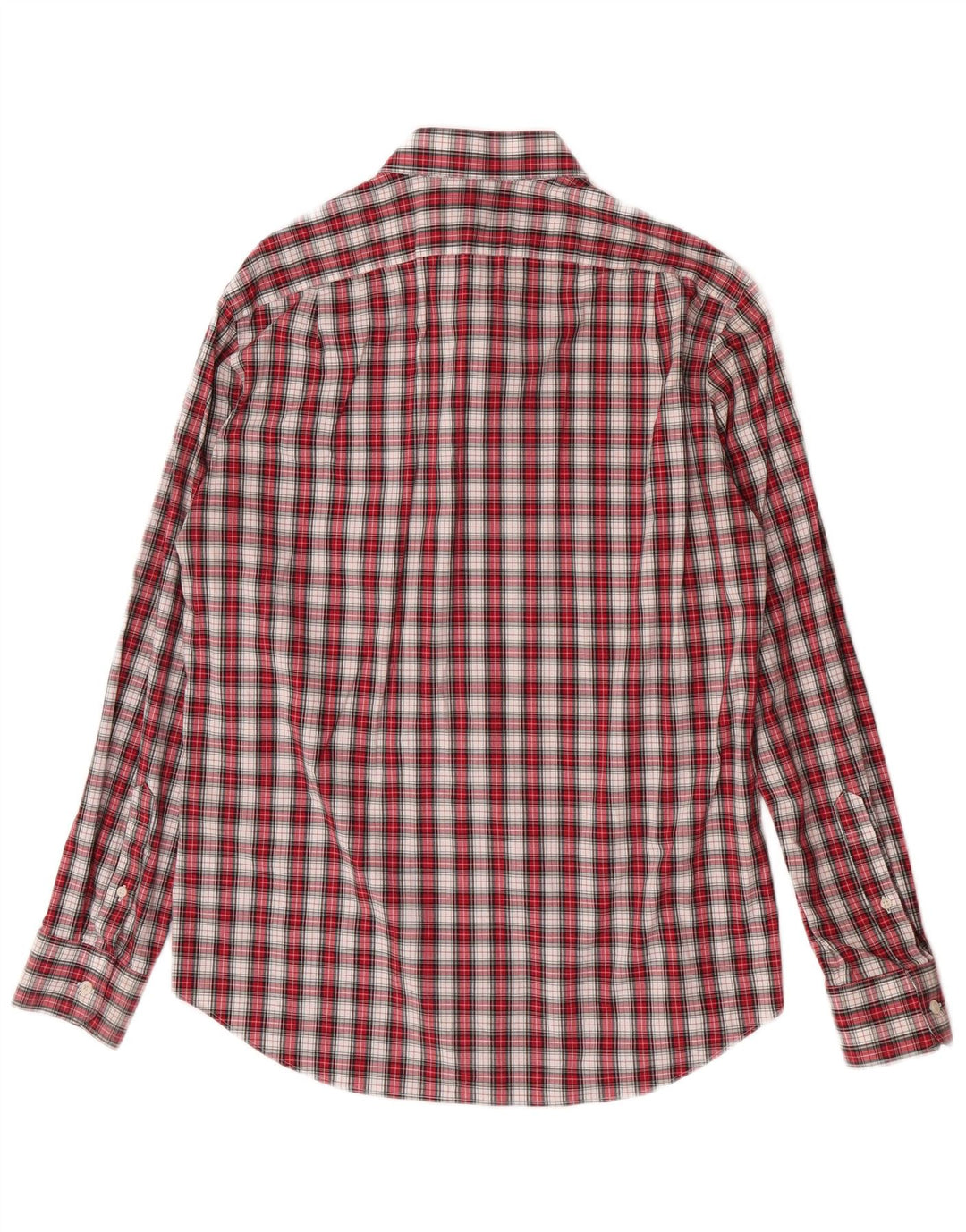 Cămașă pentru bărbați J. Crew Thompson Flannel Mărimea 16 1/2 mare, bumbac cu check roșu