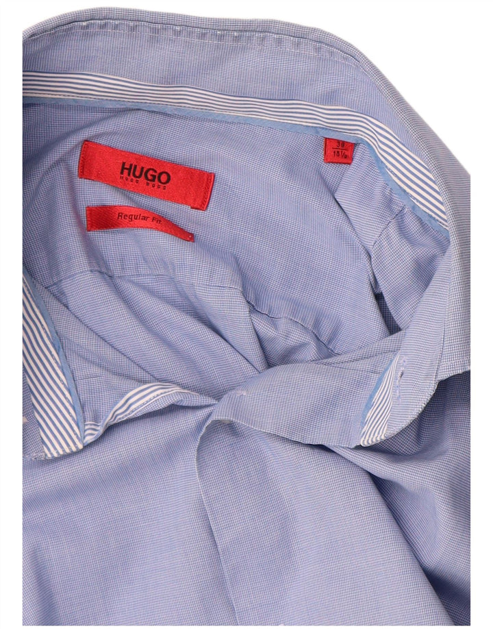 Cămașă Hugo Boss pentru bărbați, cu formă normală, mărimea 39 15 1/2, bumbac albastru mediu