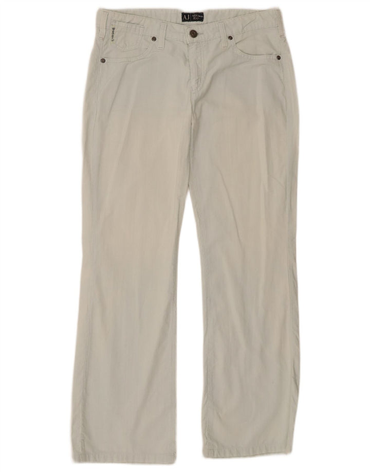 Pantaloni casual pentru femei Armani Bootcut W27 L28 Bumbac albastru