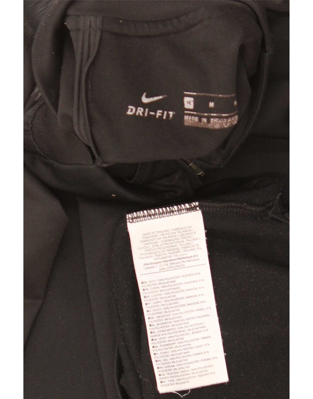 Trening pentru bărbați Dri Fit Graphic Pulover Top Mediu Negru Colorblock
