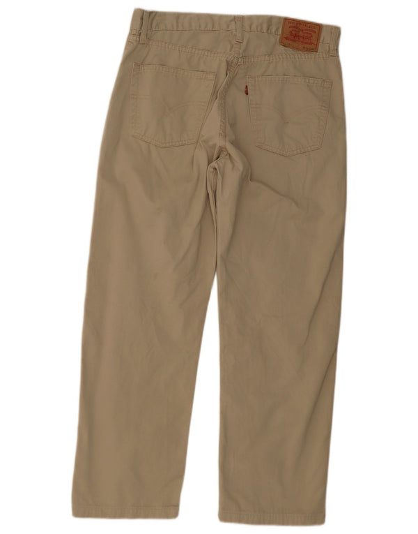 Pantaloni casual drepti pentru bărbați Levi's 551 W36 L28 bumbac bej