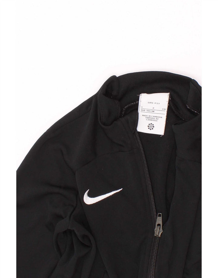 Jachetă de trening Nike Dri Fit pentru fete 4-5 ani Poliester negru mic