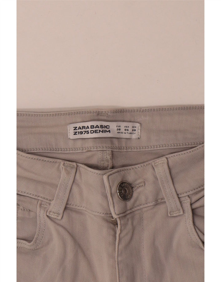 Blugi skinny de damă Zara EU 38 Mici W28 L30 Gri