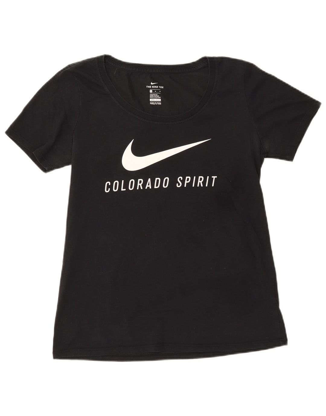 Tricou NIKE Colorado Spirit Graphic Top UK 12 Bumbac mediu negru
