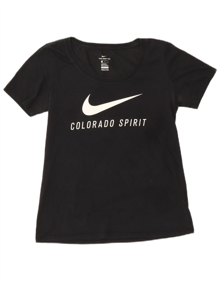 Tricou NIKE Colorado Spirit Graphic Top UK 12 Bumbac mediu negru