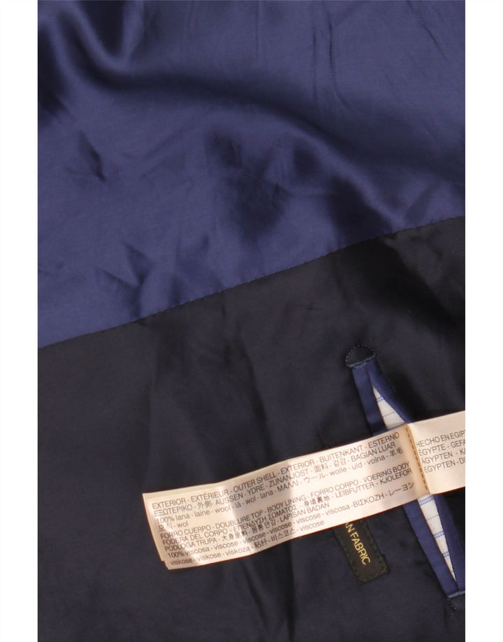 Massimo Dutti Jachetă pentru bărbați cu 2 nasturi EU 54 XL Lână bleumarin