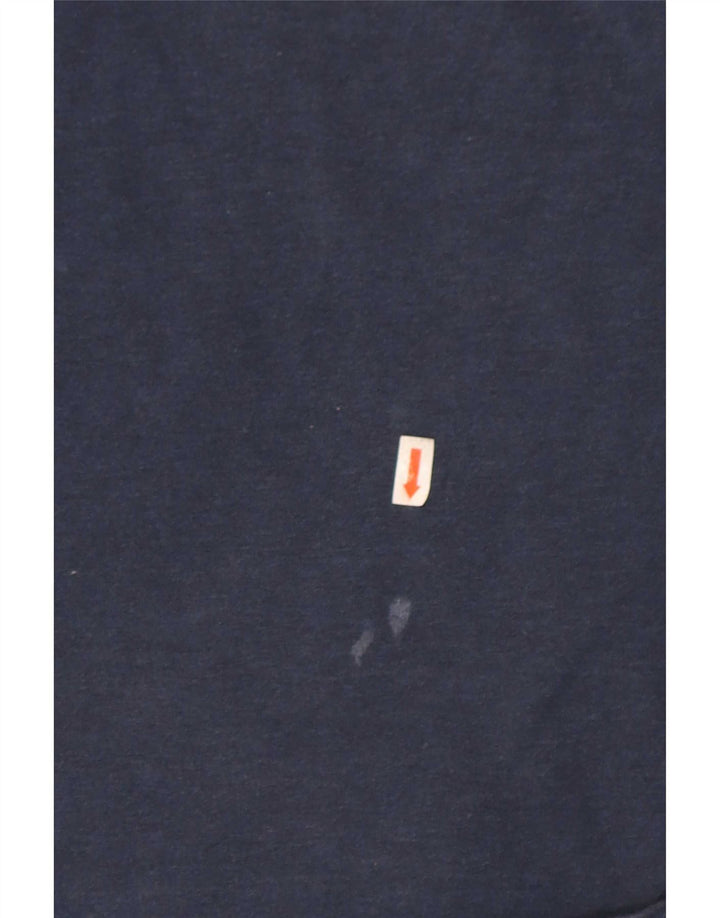 Tricou grafic pentru bărbați Superdry cu mânecă lungă, mediu bleumarin