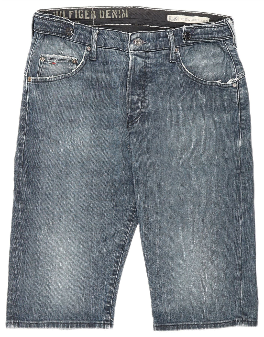 Pantaloni scurți din denim distressed Curtis pentru bărbați Tommy Hilfiger W32 Medium Blue