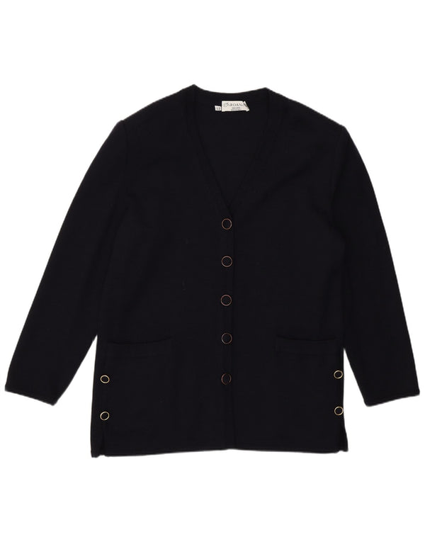 Pulover cardigan pentru femei Maglieria IT 52 2XL Lână bleumarin