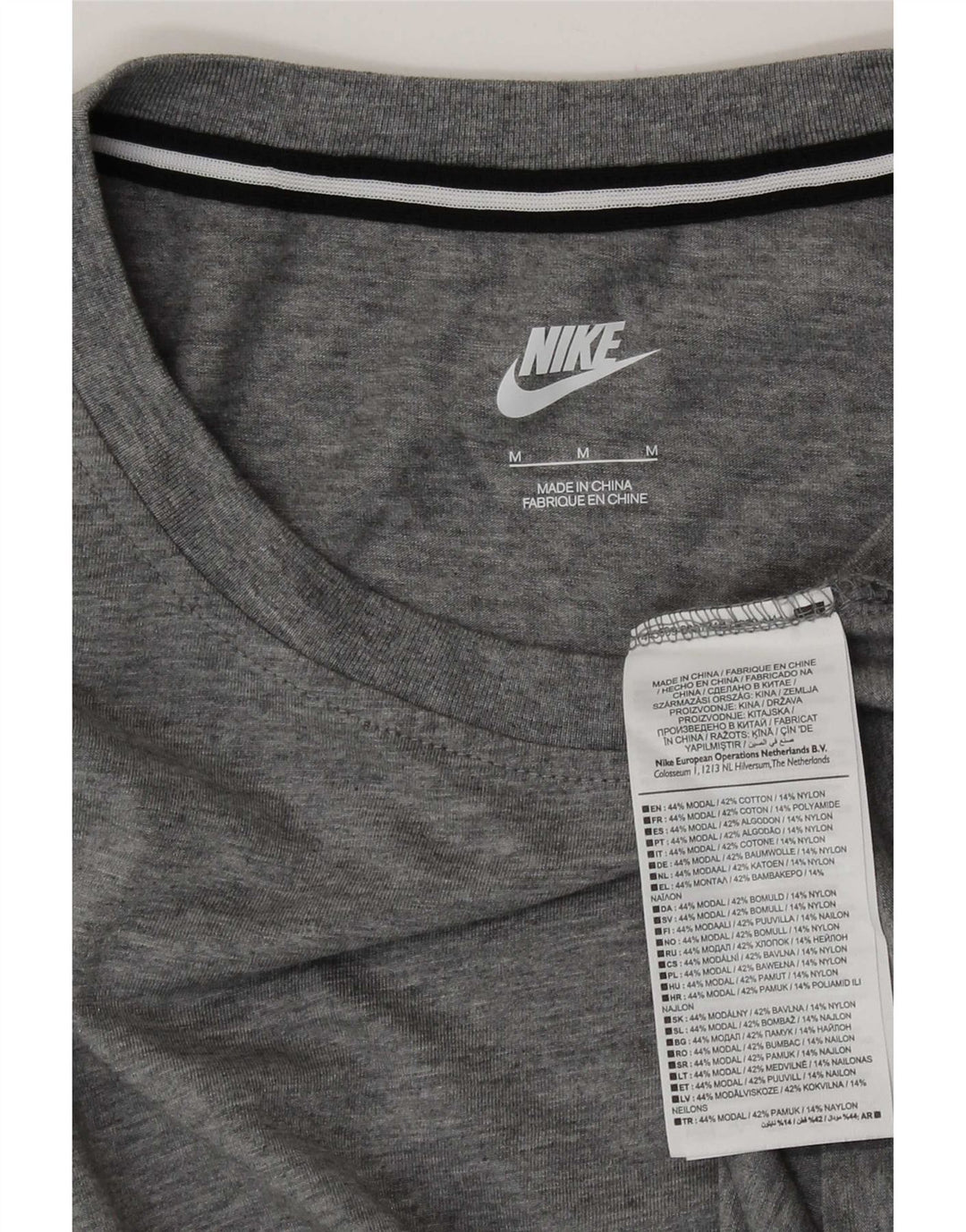 Tricou pentru femei Nike Top UK 14 Medium Gri Flecked Modal
