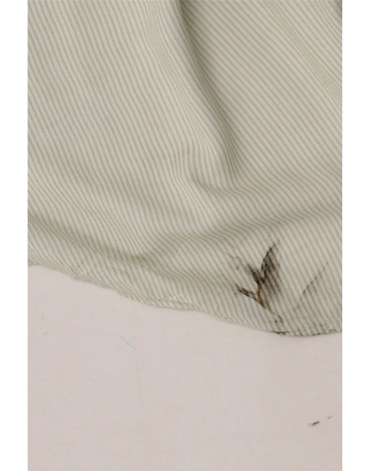 Cămașă pulover pentru femei Marks & Spencer UK 6 XS Green Pinstripe Viscose