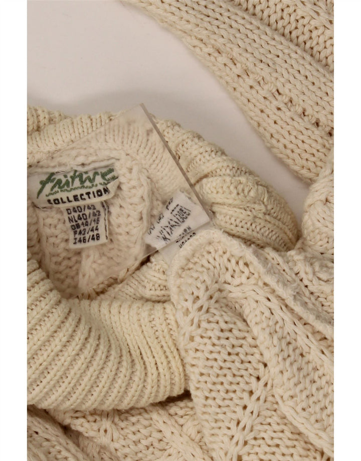 Pulover pentru femei FRITZI cu gât rulat supradimensionat UK 14/16 mare bej