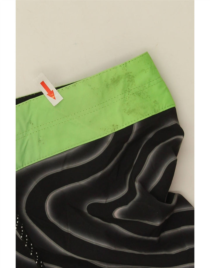 Pantaloni scurți de înot Billabong pentru bărbați, mari, negru, geometric, poliester