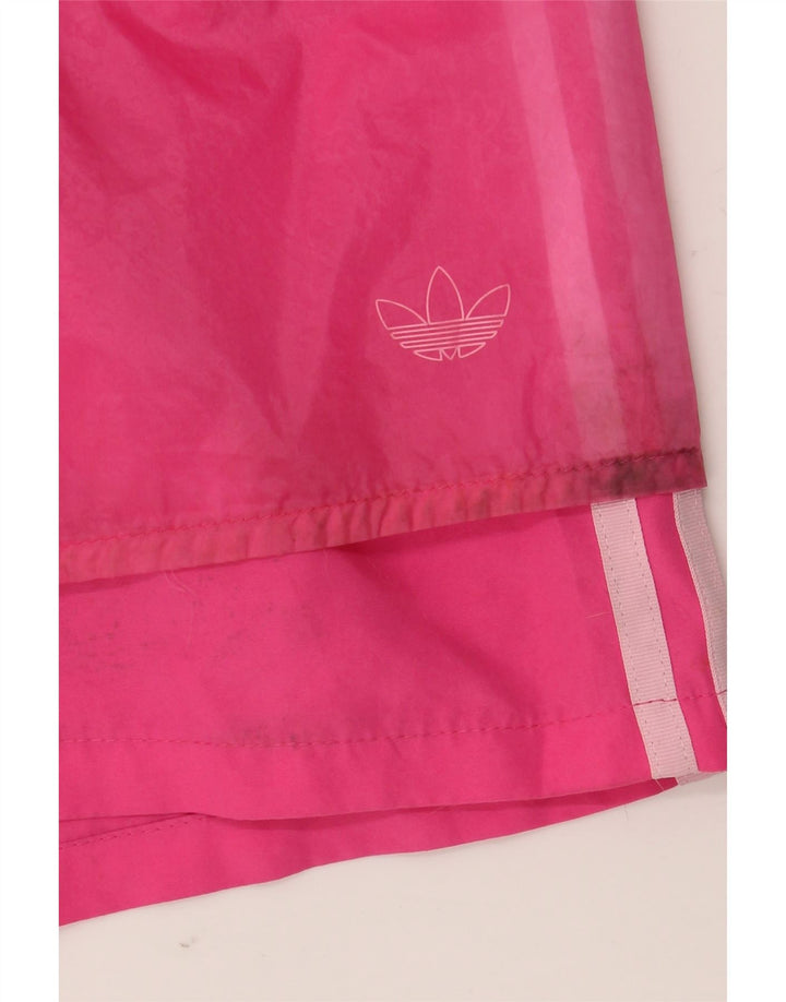 Pantaloni scurți sport Adidas pentru femei UK 12 Medium Pink Poliester