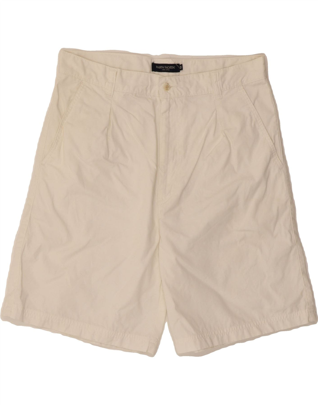 MARINA YACHTING Mens Chino Shorts IT 48 Medium W34  White Vintage Marina Yachting and Second-Hand Marina Yachting from Messina Hembry 