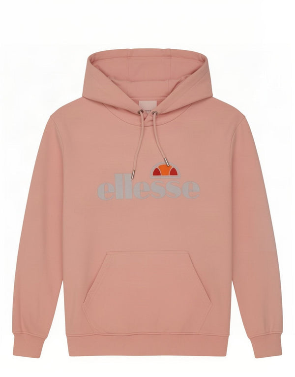 Pulover cu glugă supradimensionat cu grafic pentru femei Ellesse UK 10 Bumbac roz mic